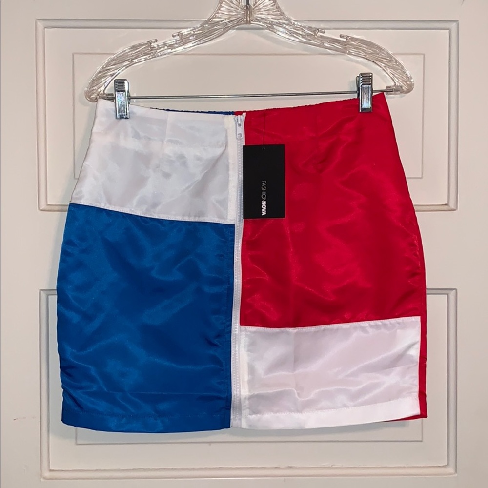 Nylon Mini Skirt